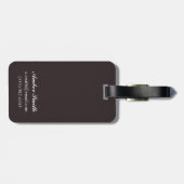 森林-アイダホのツキノワグマ ラゲッジタグ (裏面横)