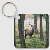 森林 |ウッドランズ&レッドディアー キーホルダー (正面)