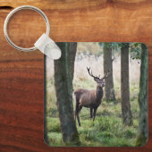森林 |ウッドランズ&レッドディアー キーホルダー (正面)