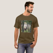 森林 |ウッドランズ&レッドディアー Tシャツ (正面フル)