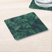 森林 |ウッドランドシダ スクエアペーパーコースター (アングル)
