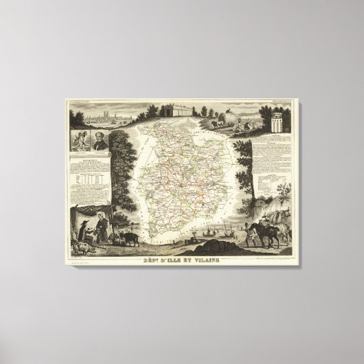 森林 キャンバスプリント (正面)