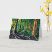 森林 |グリーンリー&ウッドランド カード (黄色い花)