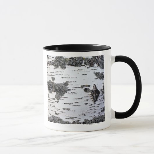 森林、コケが付いている詳細の樺の木、 マグカップ (右)