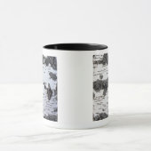 森林、コケが付いている詳細の樺の木、 マグカップ (中央)