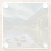 森林 |コロラド州マルーンベルズ ガラスコースター (裏面)