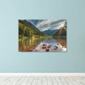 森林 |コロラド州マルーンベルズ キャンバスプリント (インサイチュ (ウッドフロア))