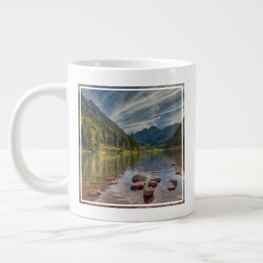 森林 |コロラド州マルーンベルズ ジャンボコーヒーマグカップ (左)