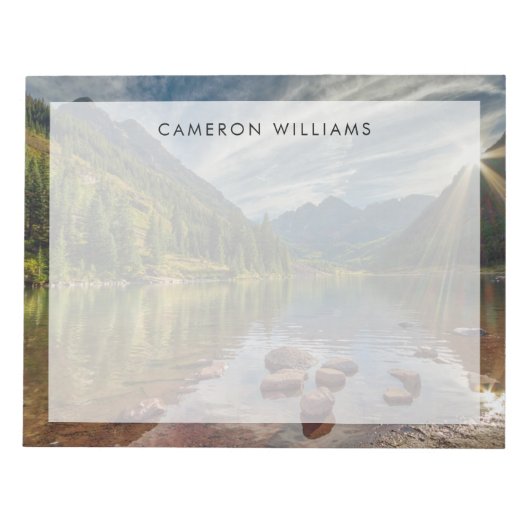 森林 |コロラド州マルーンベルズ ノートパッド (正面)