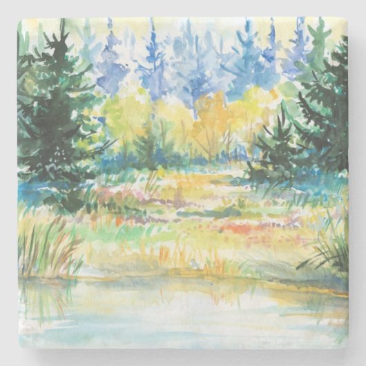 森林 ストーンコースター (正面)