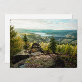 森林 |ドイツのオア山脈 サンキューカード (正面/裏面)