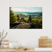 森林 |ドイツのオア山脈 ポスター (キッチン)