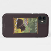 森林-ピーターズバーグ、アラスカのツキノワグマ Case-Mate iPhoneケース (裏面(横))