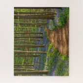 森林 |ベルギーのBluebell Forest ジグソーパズル (縦)