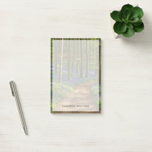 森林 |ベルギーのBluebell Forest ポストイット (オフィス)