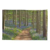 森林 |ベルギーのBluebell Forest 枕カバー (裏面)
