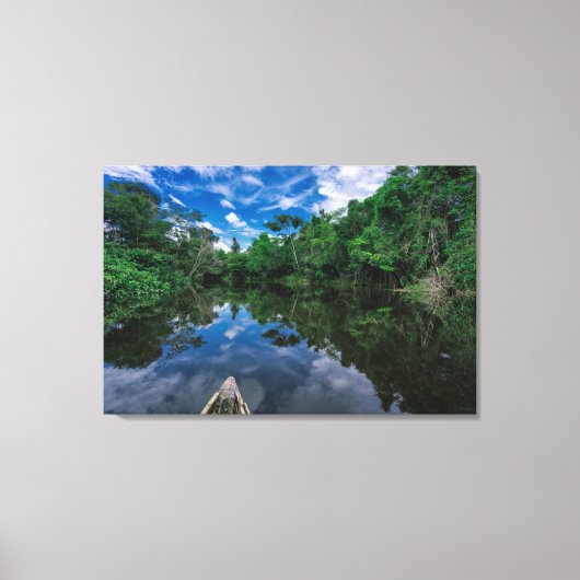 森林 |ペルーのジャングル林 キャンバスプリント (正面)