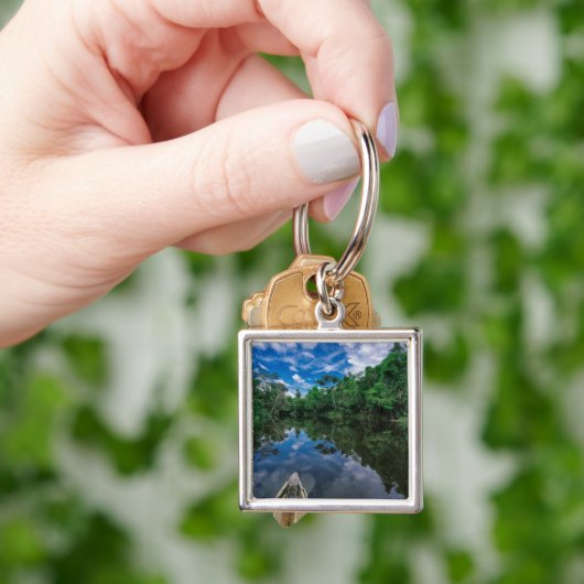 森林 |ペルーのジャングル林 キーホルダー (手)