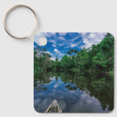 森林 |ペルーのジャングル林 キーホルダー (正面)
