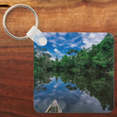 森林 |ペルーのジャングル林 キーホルダー (正面)