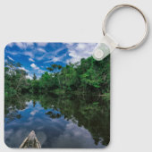 森林 |ペルーのジャングル林 キーホルダー (裏面)