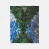 森林 |ペルーのジャングル林 フリースブランケット (正面)