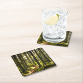 森林 |ボレアルフォレストスウェーデン スクエアペーパーコースター (インサイチュ)