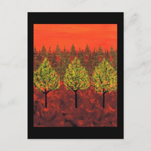 森林 ポストカード (正面)