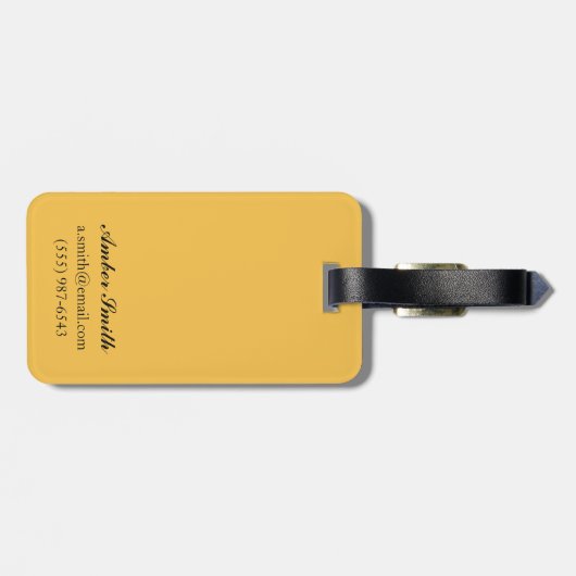 森林-モンタナのツキノワグマ ラゲッジタグ (裏面横)