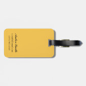 森林-モンタナのツキノワグマ ラゲッジタグ (裏面横)