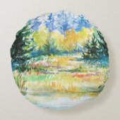 森林 ラウンドクッション (裏面)