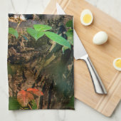 森林 |ラクーンのぞき取り キッチンタオル (四つ折り)