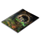 森林 |ラクーンのぞき取り ノートブック (左側)