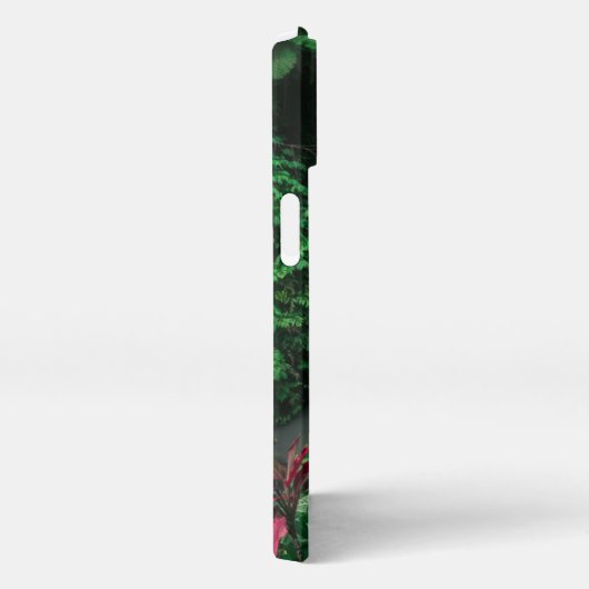 森林 |レクレクバリの滝 iPhoneケース (右側面)