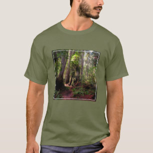 森林 レッドウッド・フォレスト・カリフォルニア Tシャツ