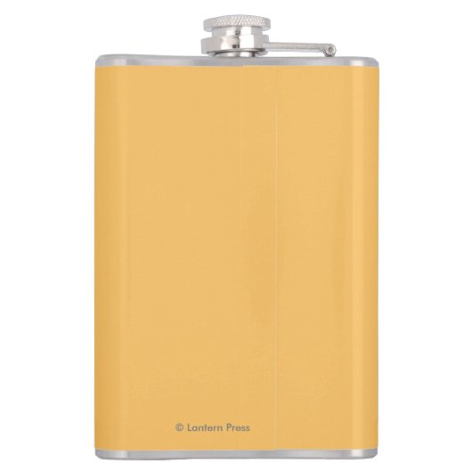 森林-レーニア山、ワシントン州のツキノワグマ フラスク (裏面)