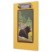 森林-ワシントン州のツキノワグマ クリップボード (左)