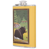 森林-ワシントン州のツキノワグマ フラスク (左)