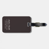 森林-ワシントン州のツキノワグマ ラゲッジタグ (裏面横)