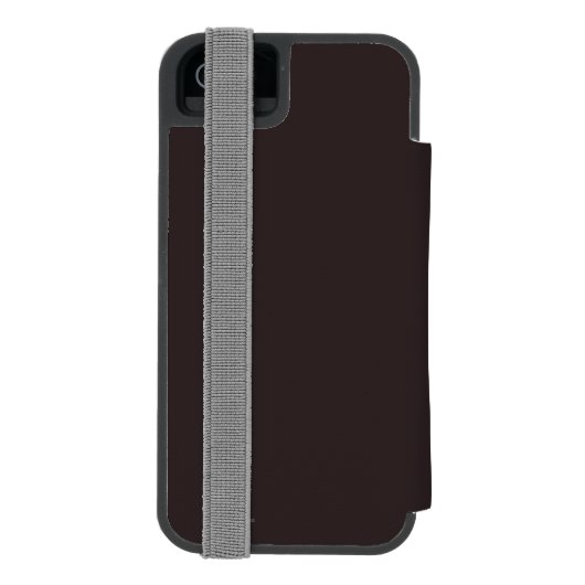 森林-ワシントン州のツキノワグマ INCIPIO iPhoneウォレットケース (フォリオ裏面)