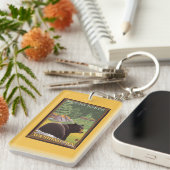 森林-ワシントン州、山のパン屋のツキノワグマ キーホルダー (正面右)