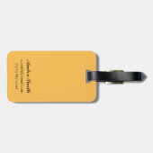 森林-北の滝、Washingtoのツキノワグマ ラゲッジタグ (裏面横)