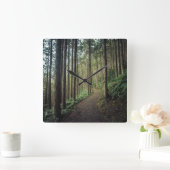 森林 |和歌山の山 スクエア壁時計 (ホーム)