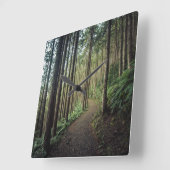 森林 |和歌山の山 スクエア壁時計 (傾斜)