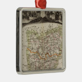 森林、地区の境界 メタルオーナメント (右)