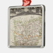 森林、地区の境界 メタルオーナメント (左)