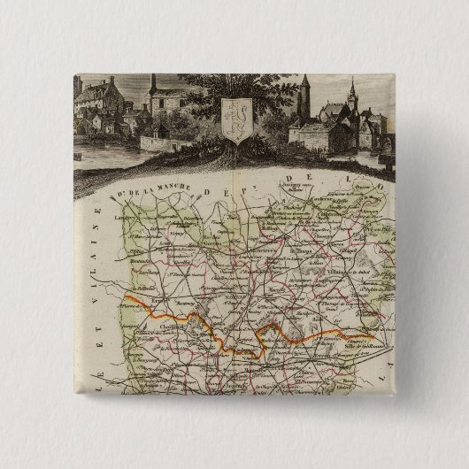 森林、地区境界 缶バッジ (正面)