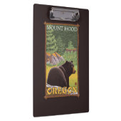 森林-山のフード、オレゴンのツキノワグマ クリップボード (右)