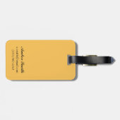 森林-山のフード、オレゴンのツキノワグマ ラゲッジタグ (裏面横)