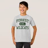 森林-山猫-高等学校- Ocalaフロリダ Tシャツ (正面フル)